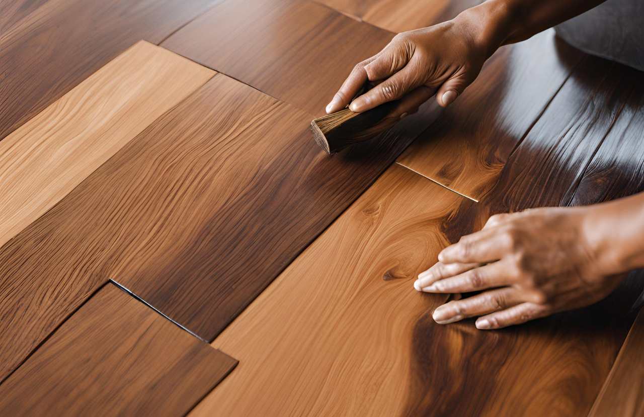 how to change color of red oak hardwood floors